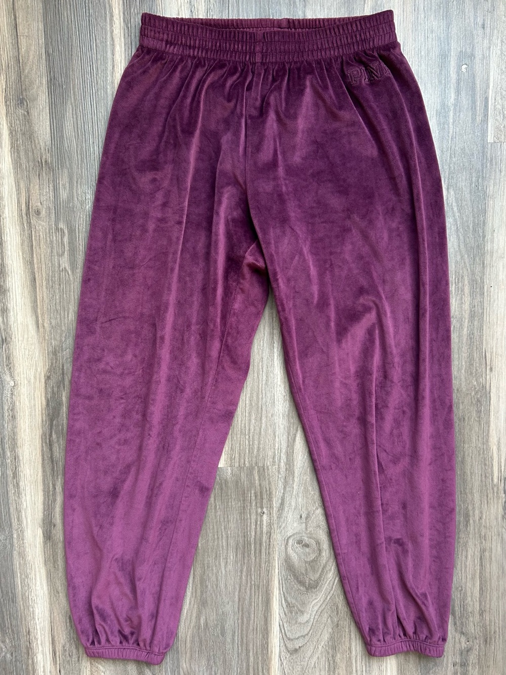 VS PINK Velour Joggers - Picture 1 of 8